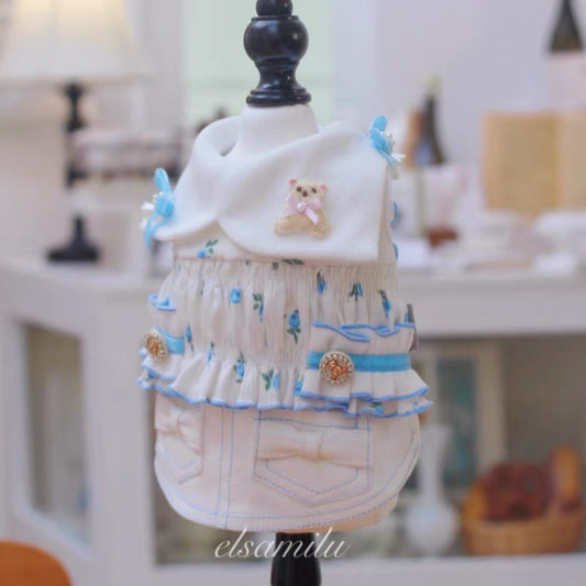 Elsamilu Twinkle Bear Dress – Blue