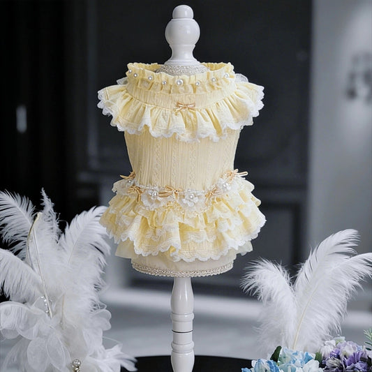 Doung Baby Buttercream Pearl Princess Dress