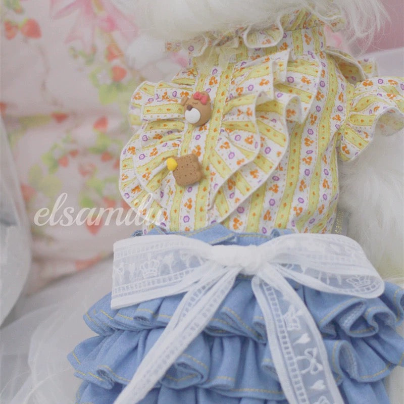 Elsamilu Sunny Garden Floral Docking Dress