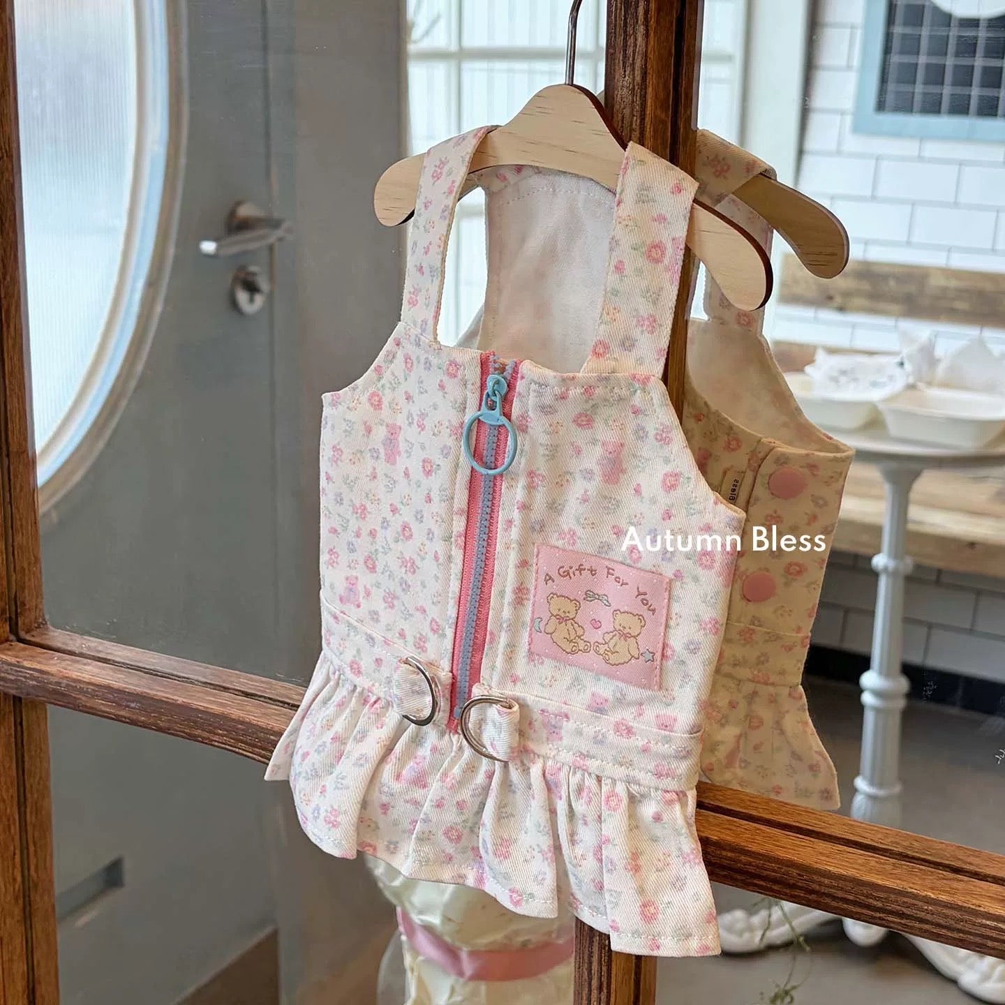 Autumn Bless フロントジップ ハーネスドッキングワンピース