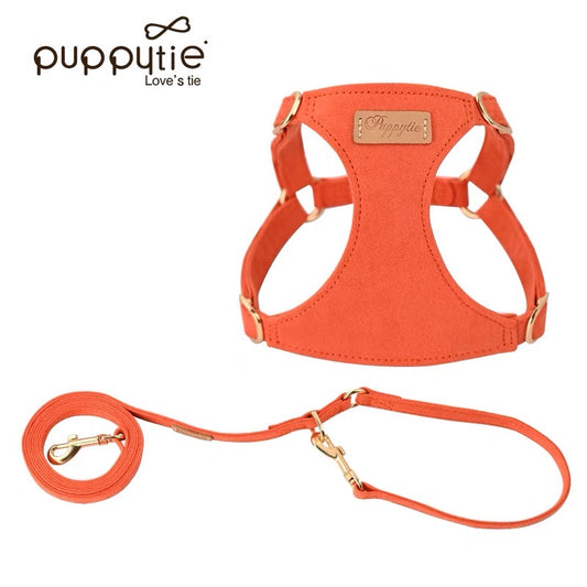 Puppytie Dog Leash and Harness Vest for Small Dogs – Adjustable Chest Strap for Puppies, Teacup Dogs, and Toy Breeds