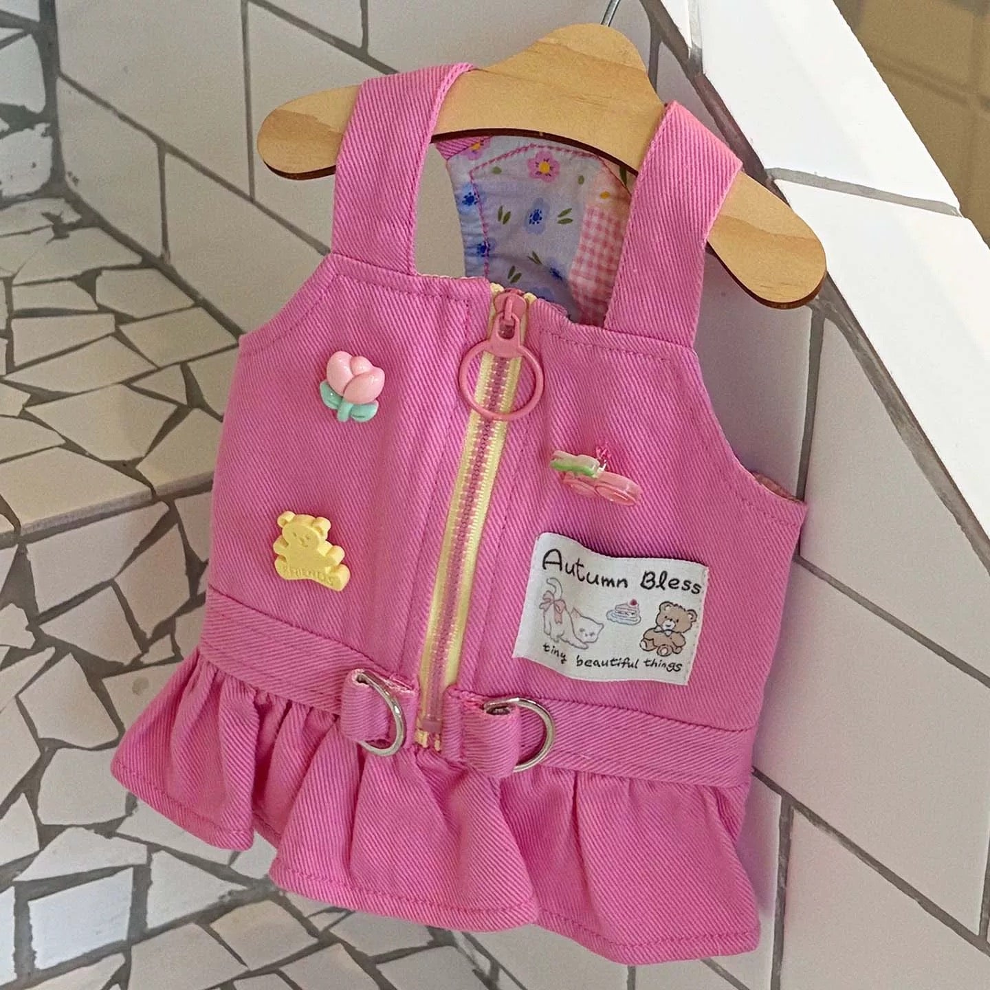 Autumn Bless フロントジップ ハーネスドッキングワンピース