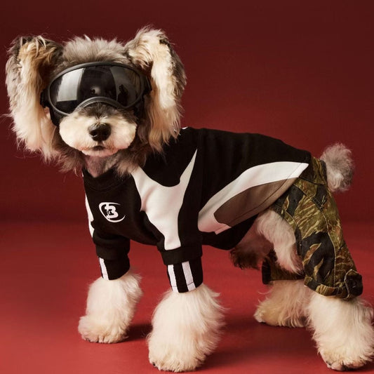 Lightning Stitch Patchwork Hoodie | Tawney Bear