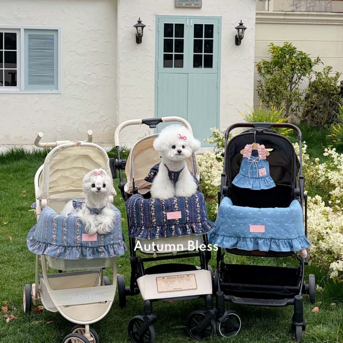 Autumn Bless ヴィンテージフローラルデニム カートガード