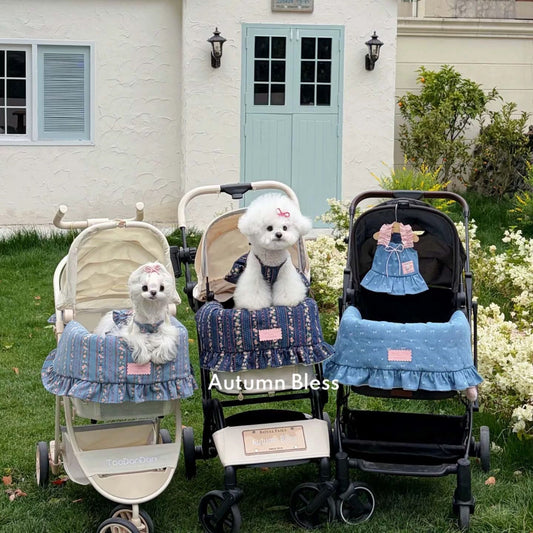 Autumn Bless ヴィンテージフローラルデニム カートガード