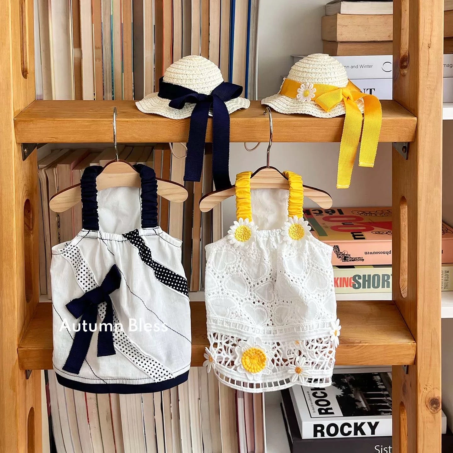 Autumn Bless レモンデイジー＆マリンピクニックワンピース | Lemon Daisy & Marine Picnic Dress