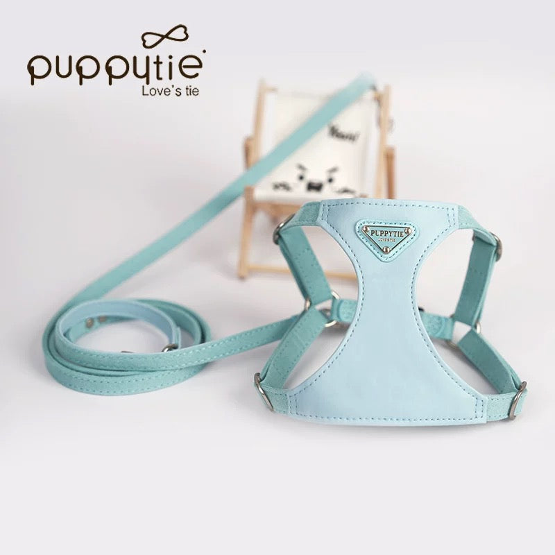 Puppytie No Pull Dog Harness with Multifunction Dog Leash,Soft Adjustable No Choke Escape Proof Pet Harness Vest,Light