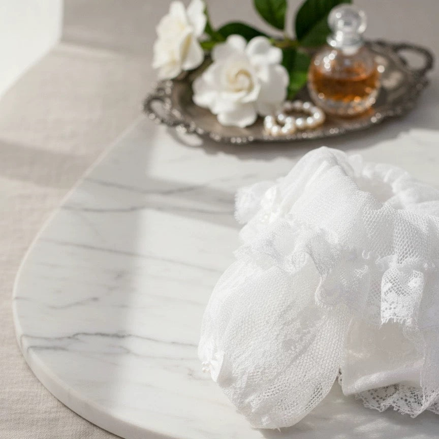 Elsamilu Lace Blossom Ruffle Dress