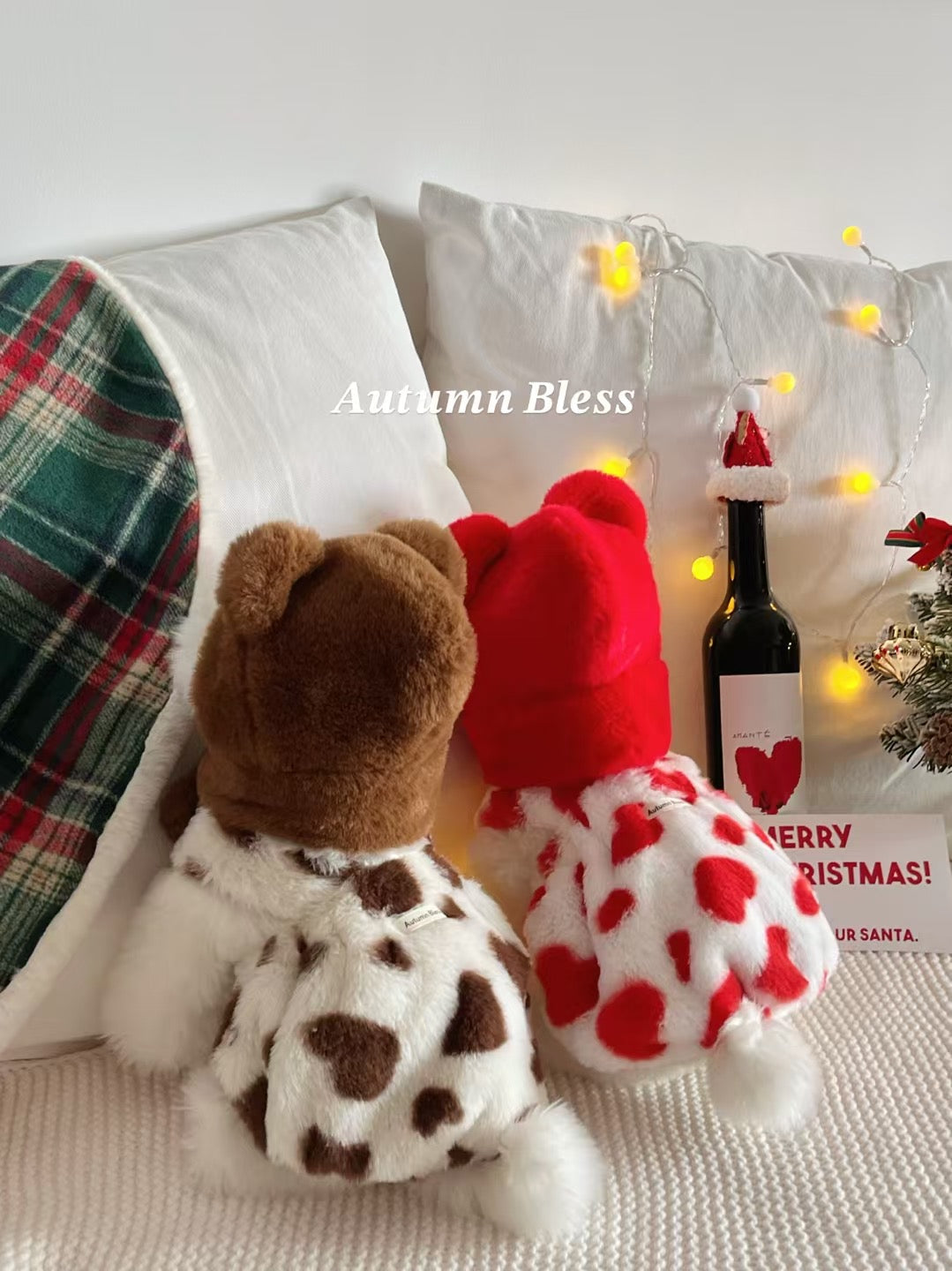 Autumn Bless の良いクリスマスファーリープリントドレスコレクション