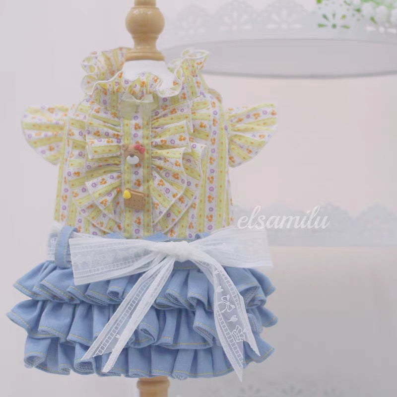 Elsamilu Sunny Garden Floral Docking Dress