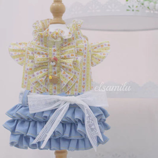 Elsamilu Sunny Garden Floral Docking Dress