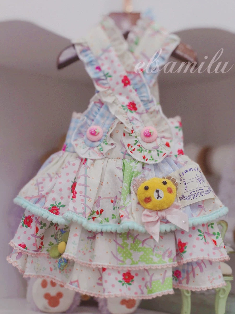 Elsamilu Patchwork Bear Candy Dress