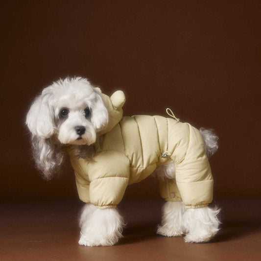 Tawney Bear Bear Ear Down Snowsuit for Small Dogs