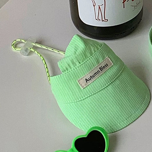 Autumn Bless レモンシャーベットクーリングハーネスにぴったりな帽子＆リードセット | Matching Cap & Leash - Lemon Sherbet Cooling Harness Pairing