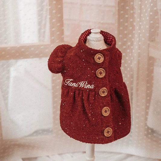 Taniwina Cozy Tweedボタンアップコート - お祝い版