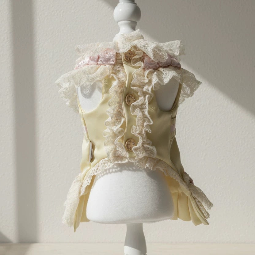 Elsamilu Lovely Bear Pastel Dress – Yellow