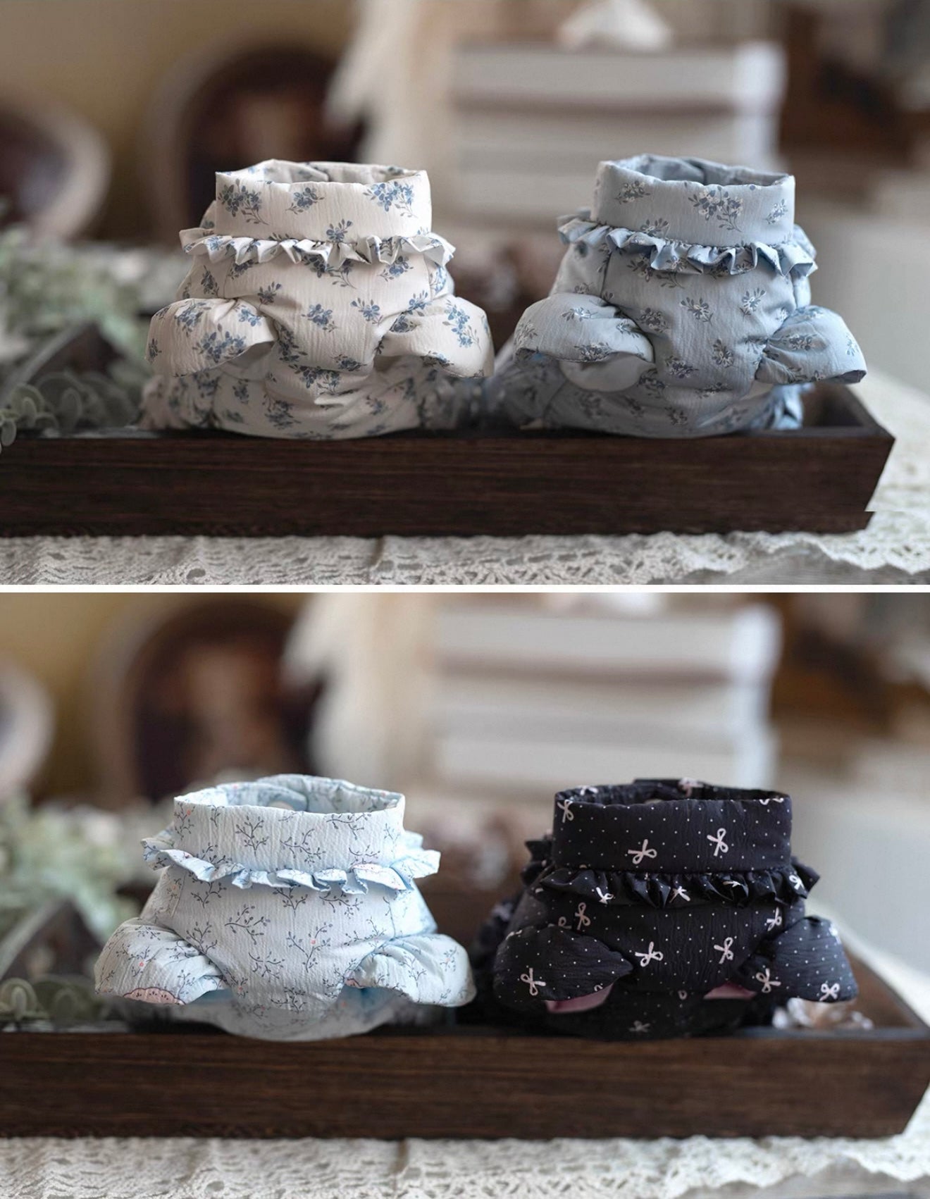 TaniWina Floral Frill Waterproof Down Coat Collection