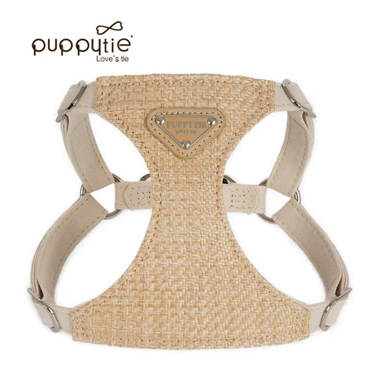 Puppytie 小型犬＆猫用編み込みクーリングペットハーネス – 軽量・通気性抜群・安心設計| Woven Cooling Pet Harness for Small Dogs & Cats – Lightweight, Breathable & Secure