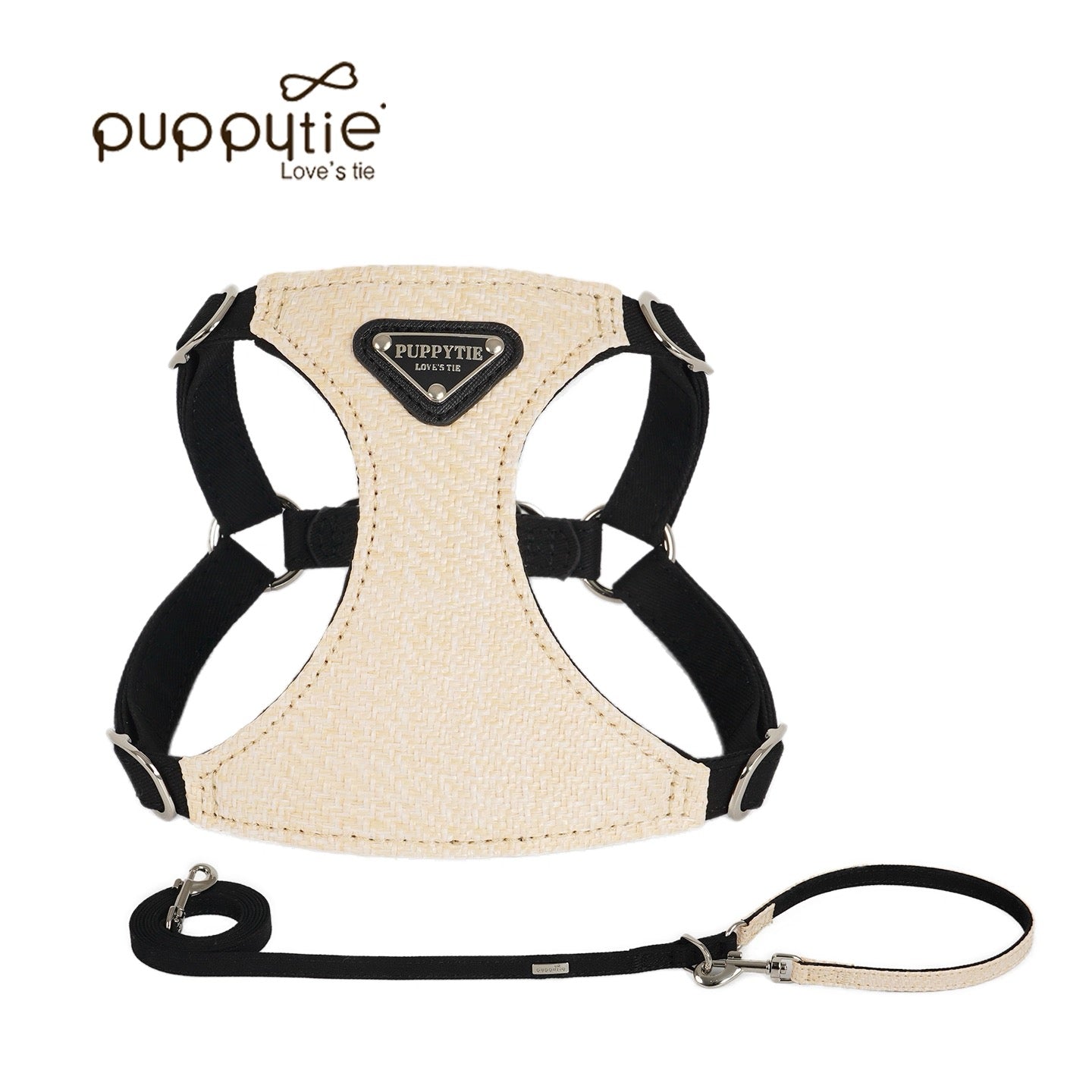 Puppytie 小型犬＆猫用編み込みクーリングペットハーネス – 軽量・通気性抜群・安心設計| Woven Cooling Pet Harness for Small Dogs & Cats – Lightweight, Breathable & Secure