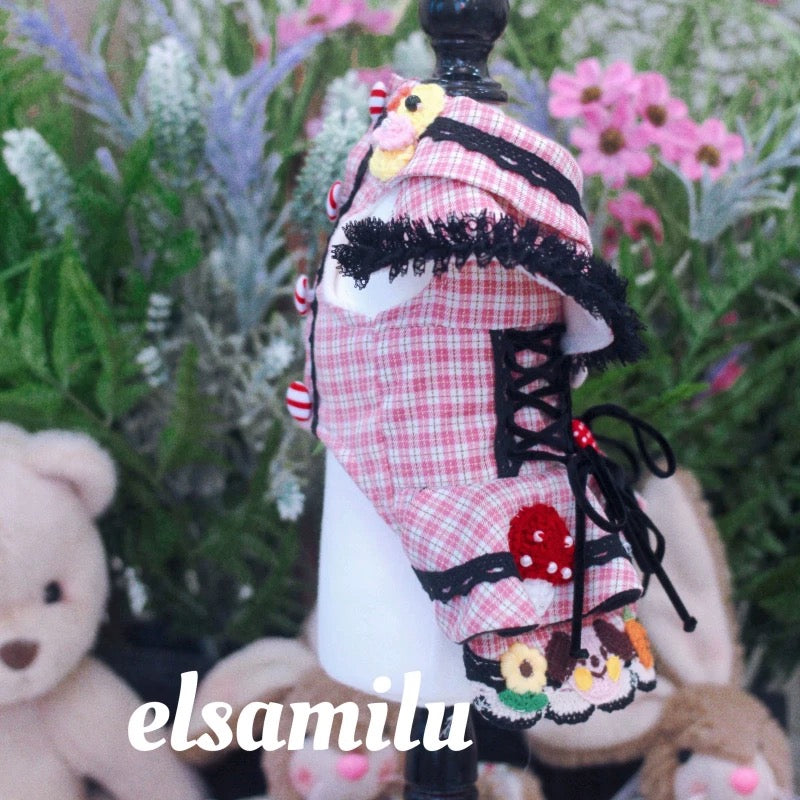 Elsamilu Fairy Tale Check Plaid Coat Dress | メルヘンチェック柄コートワンピース