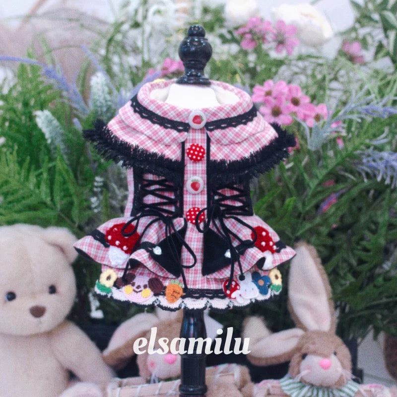 Elsamilu Fairy Tale Check Plaid Coat Dress | メルヘンチェック柄コートワンピース