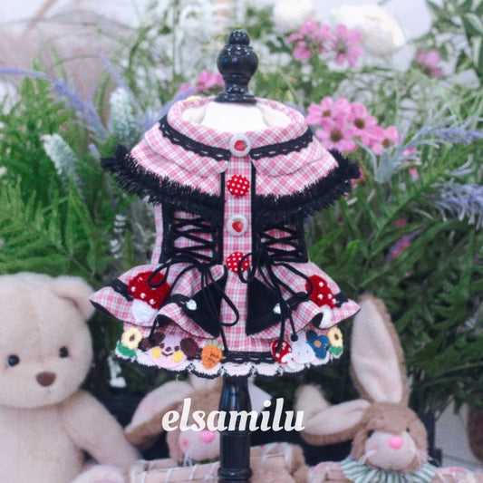Elsamilu Fairy Tale Check Plaid Coat Dress | メルヘンチェック柄コートワンピース