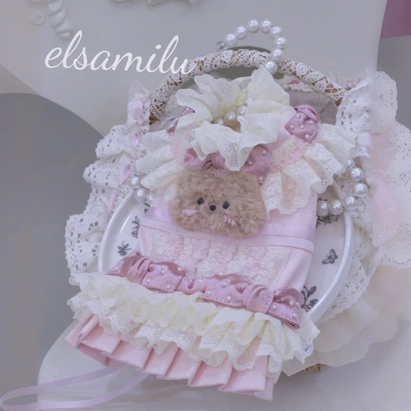 Elsamilu Lovely Bear One-piece |ラブリーベアワンピース