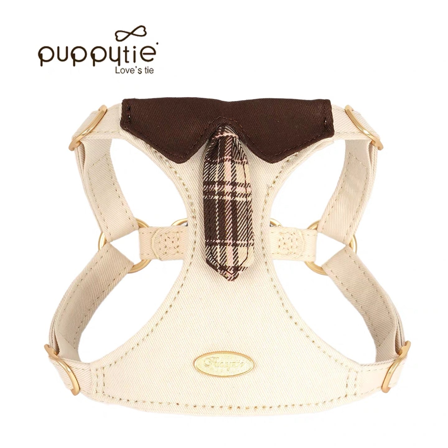 Puppytie British Style Tie Pet Harness for Dogs & Cats – Elegant, Comfortable & Breathable |ブリティッシュスタイルタイペットハーネス（犬＆猫用）– 上品で快適、通気性抜群