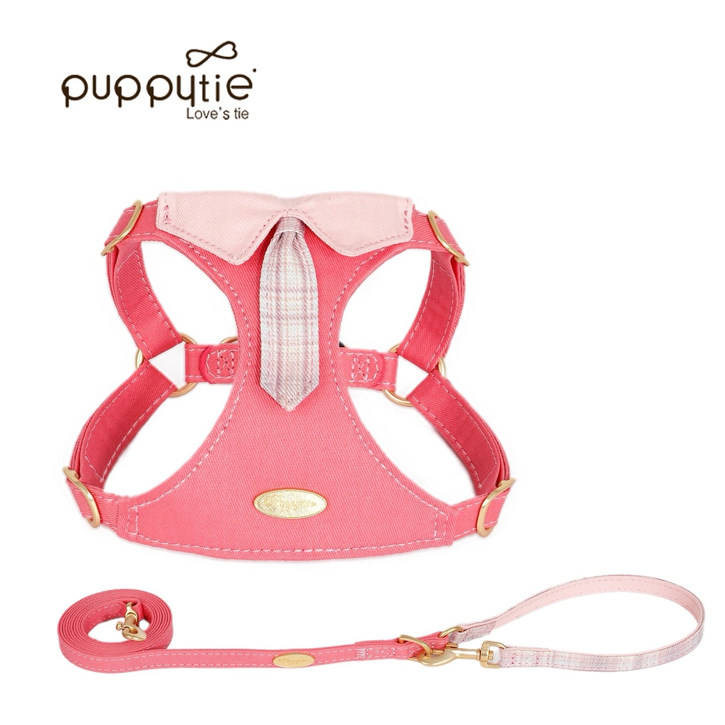 Puppytie British Style Tie Pet Harness for Dogs & Cats – Elegant, Comfortable & Breathable |ブリティッシュスタイルタイペットハーネス（犬＆猫用）– 上品で快適、通気性抜群