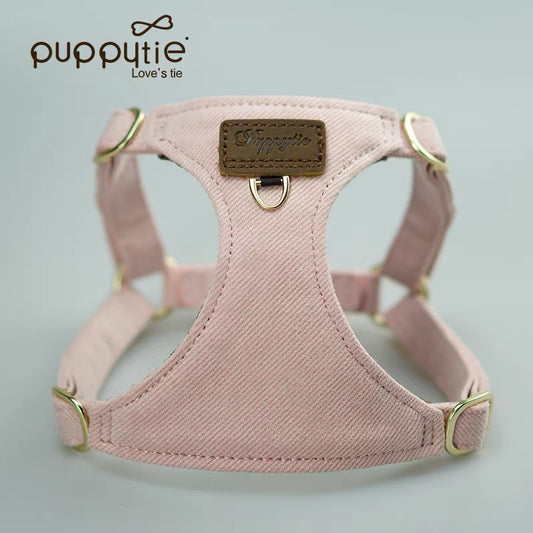 Puppytie 軽量チェック柄ペットハーネス（猫と小型犬用）| 柔らかく快適なフィット感｜Puppytie Lightweight Plaid Pet Harness for Cats & Small Dogs | Soft, Comfortable Fit