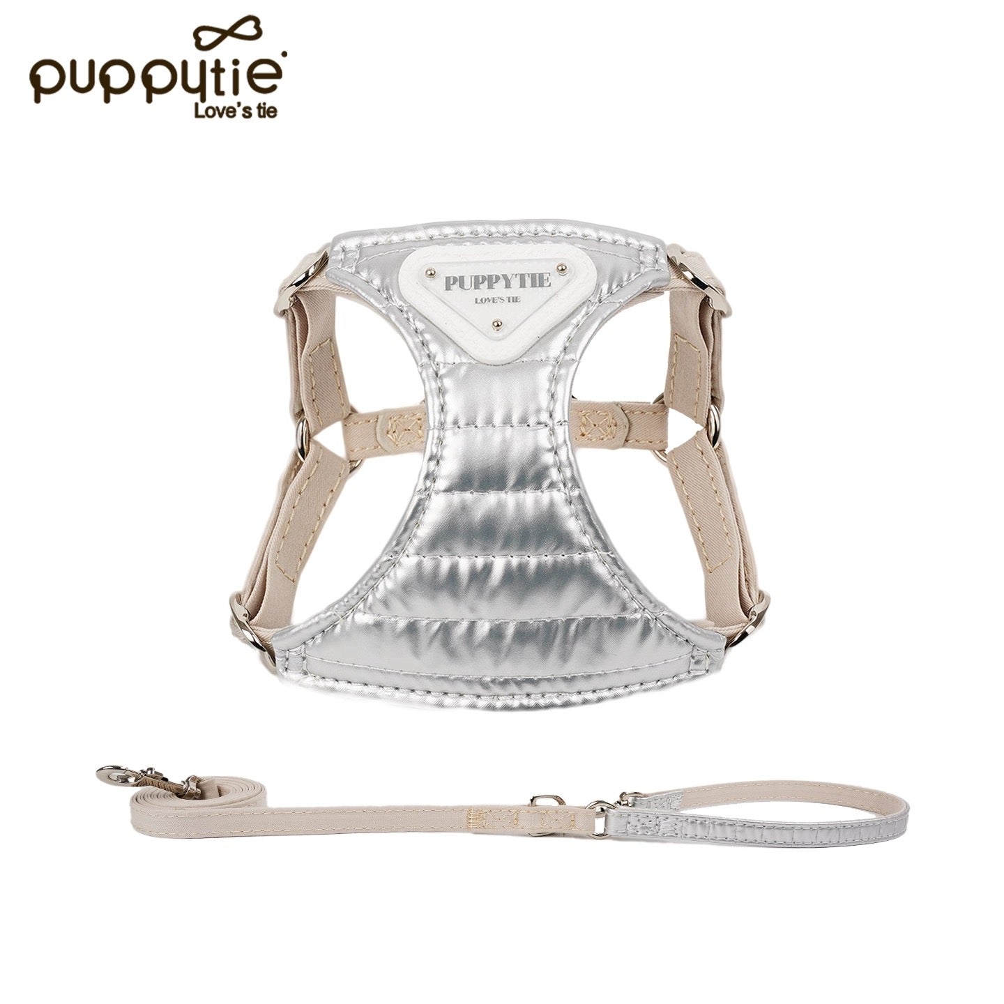 Puppytie Winter Iridescent Cotton-Padded No-Pull Dog Harness