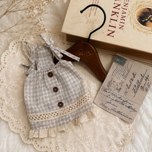 TaniWina French Linen Lace Camisole Dress