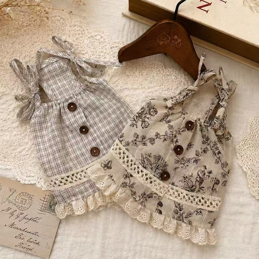 TaniWina French Linen Lace Camisole Dress