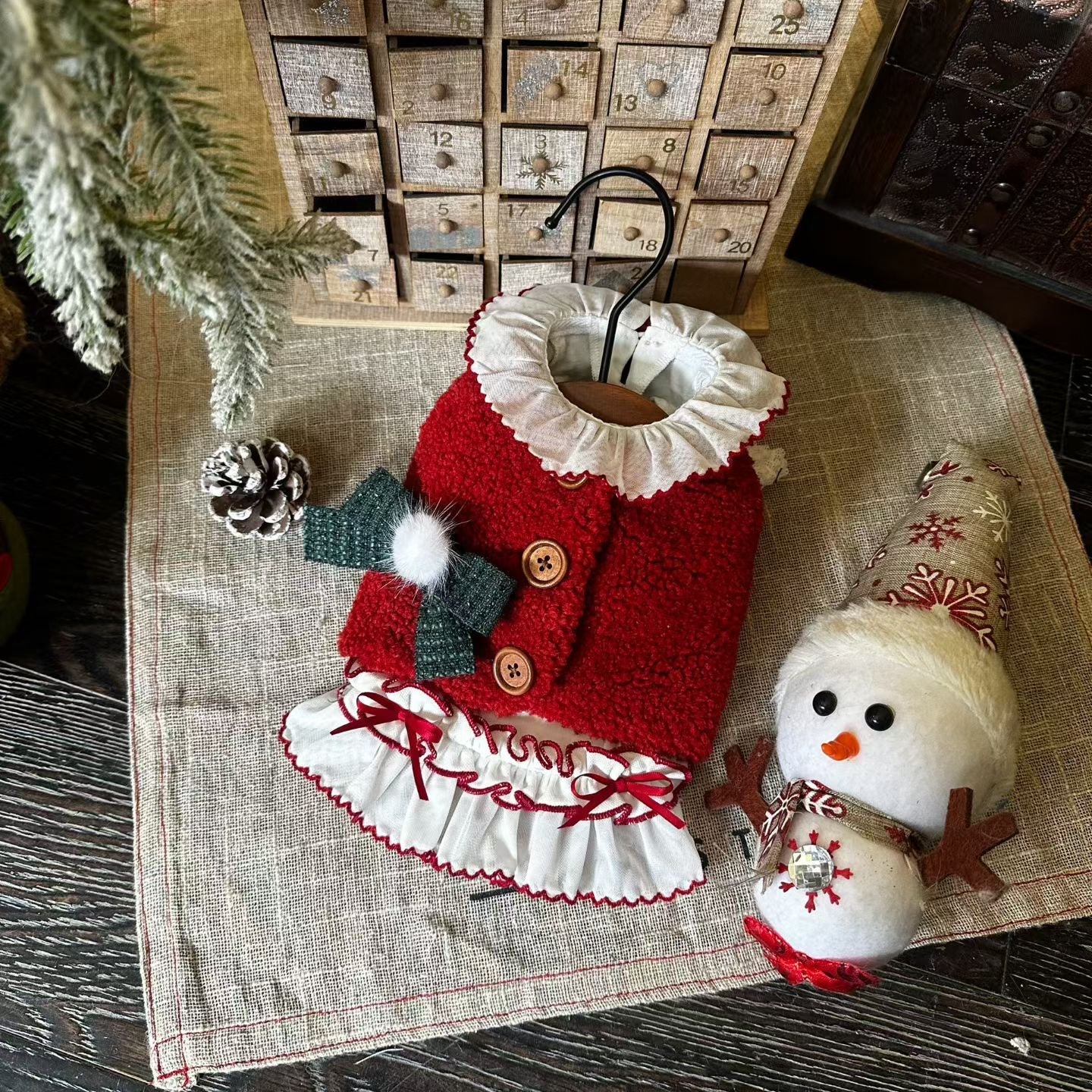 TaniWina Berry Sweet Christmas Dress Set