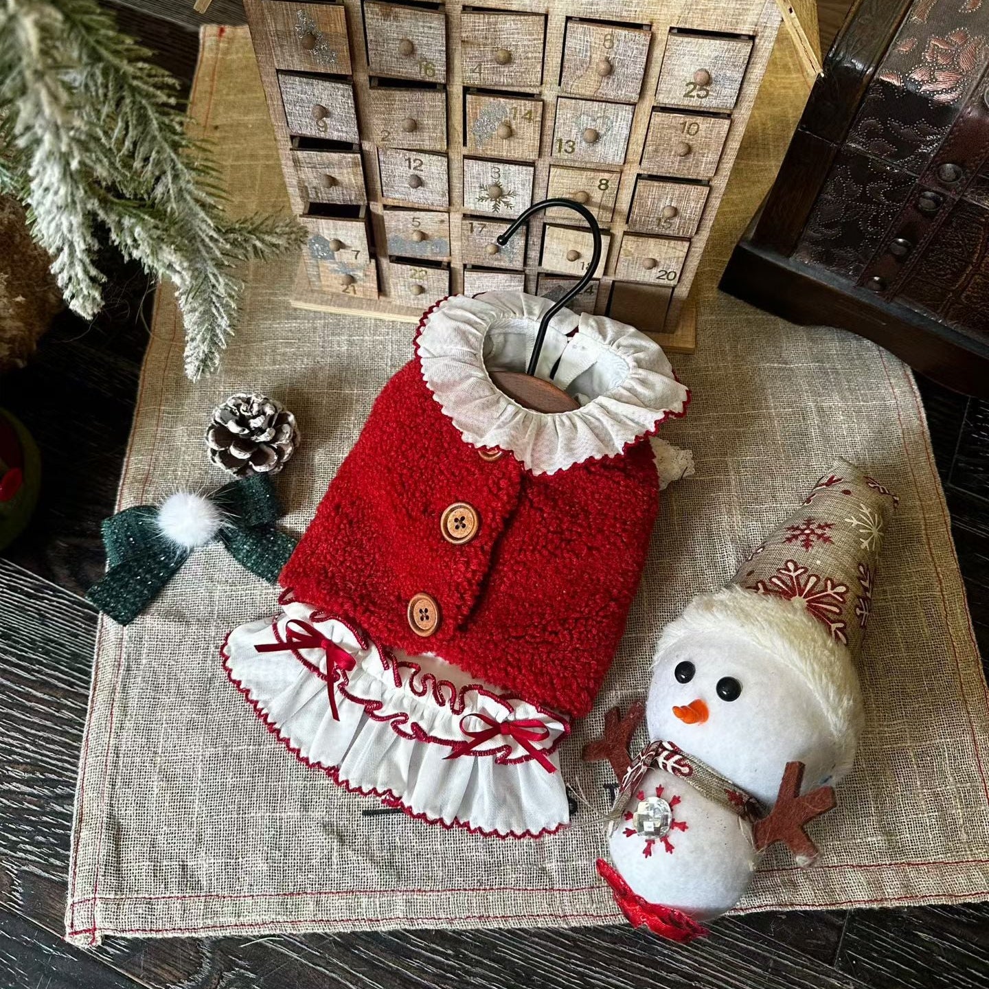 TaniWina Berry Sweet Christmas Dress Set