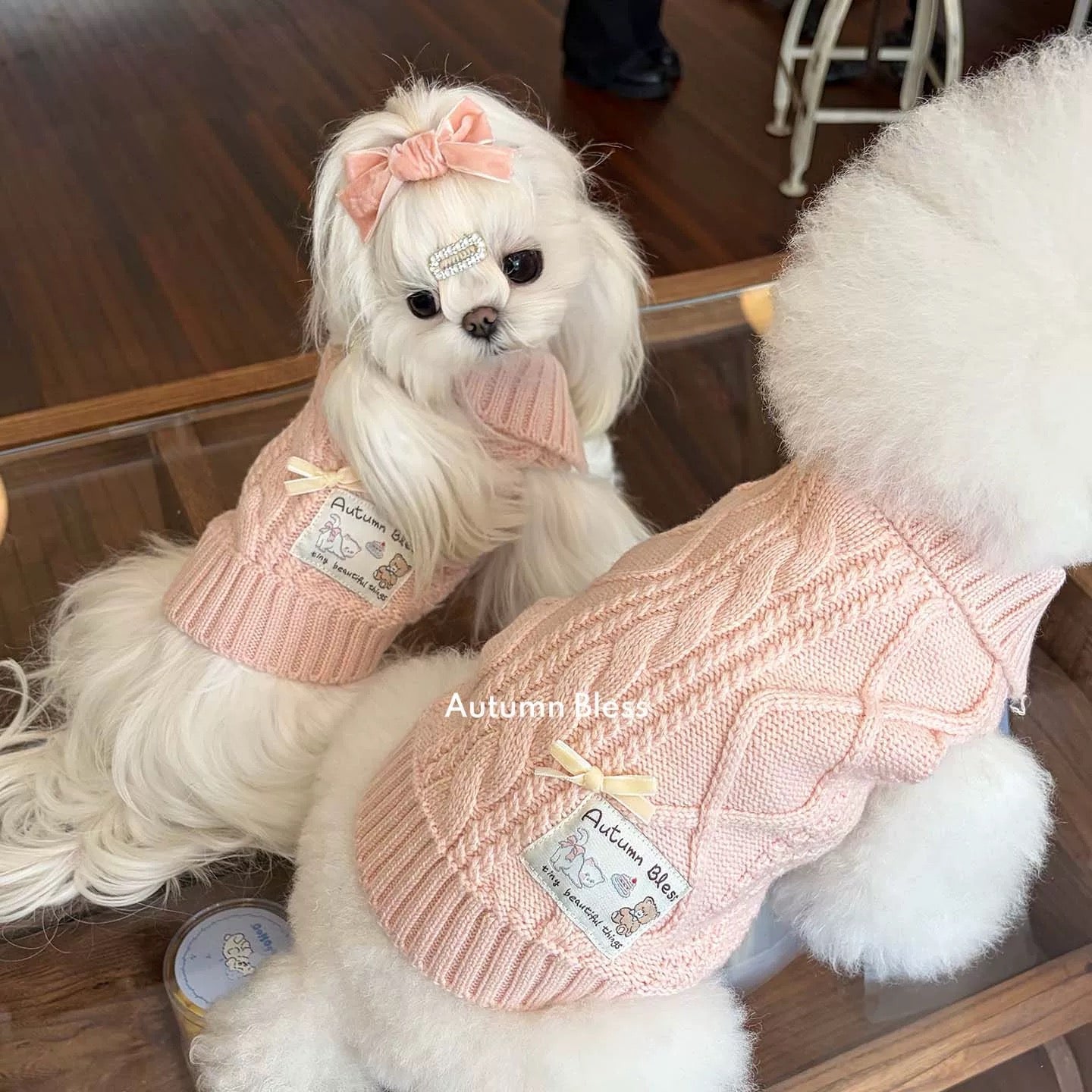 Autumn Bless ソフトウールタッチニットベスト